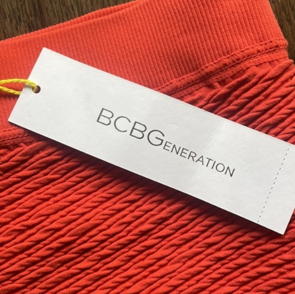 2/$20 BCBGeneration orange bandage mini skirt - Picture 3 of 5